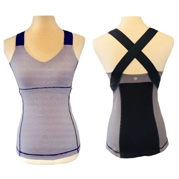 LULULEMON PUSH YOUR LIMITS TANK w/ADJUSTABLE BRA - Picture 1 of 11